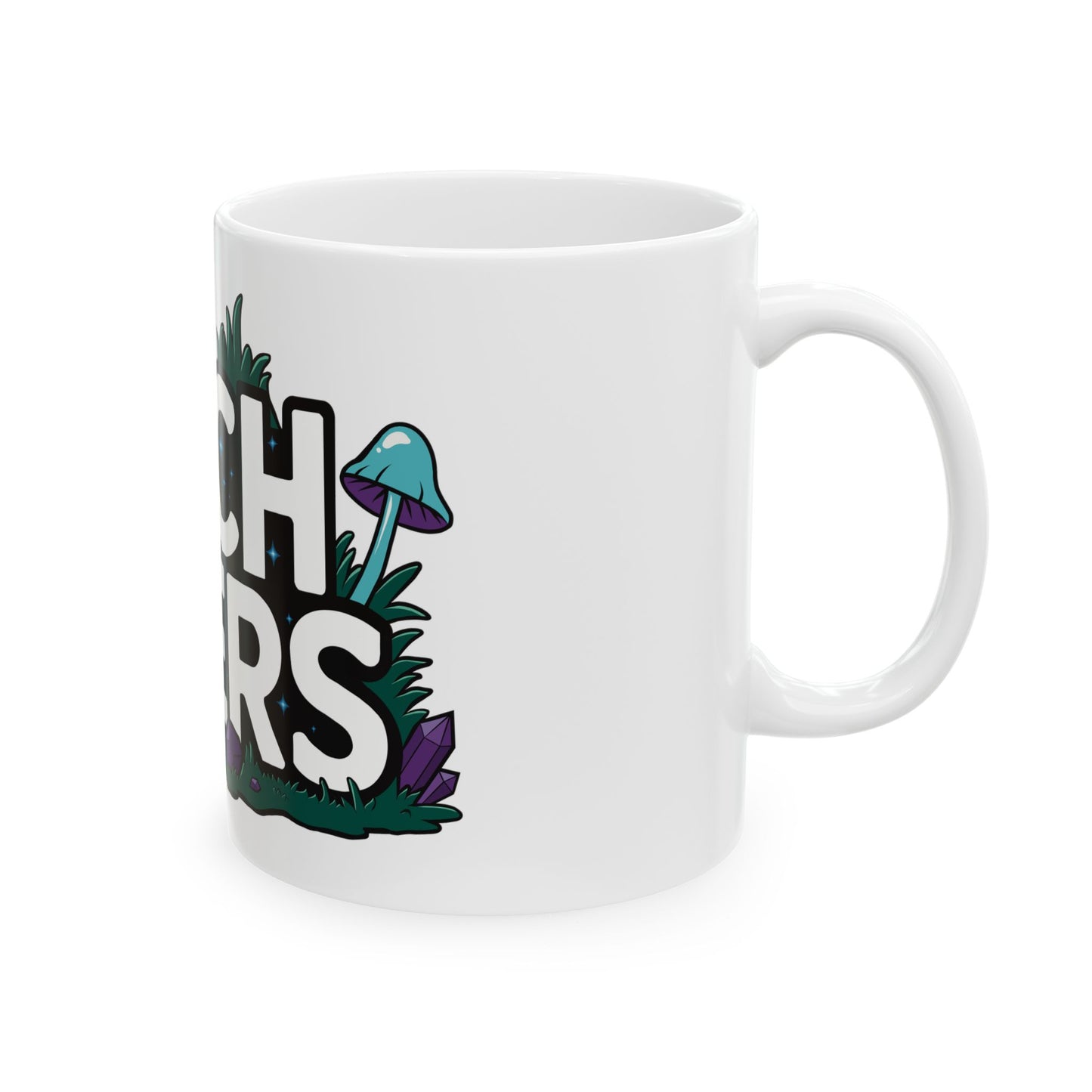 Mug - Mushroom and Crystal Illustrative Design 11oz and 15oz