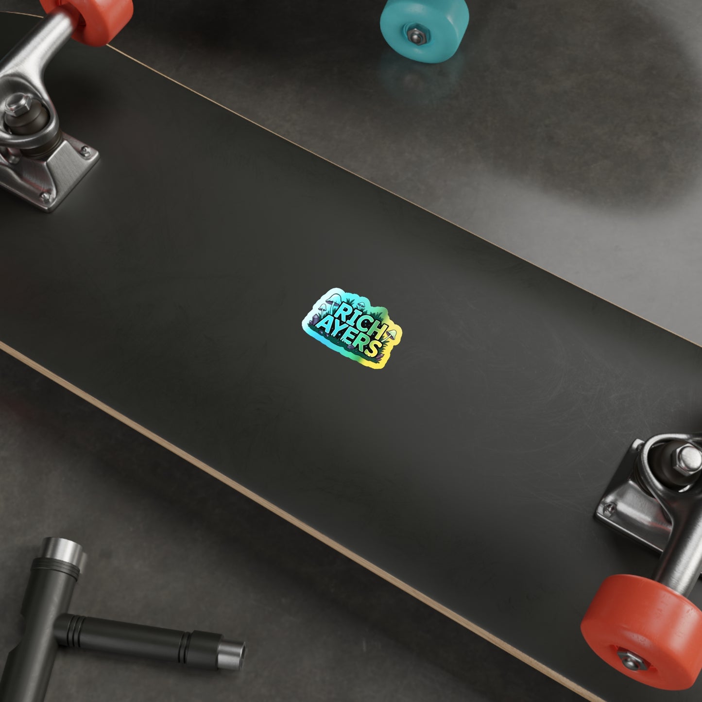 Holographic Stickers Mushroom Crystal Die-cut Illustrative Procreate Design