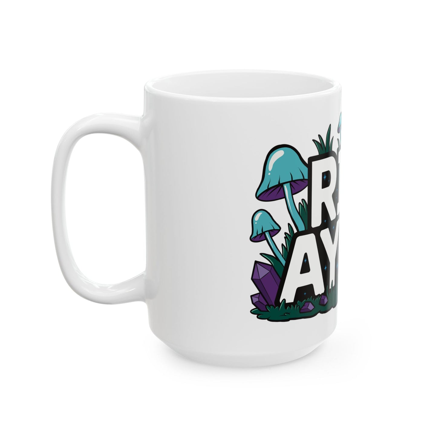 Mug - Mushroom and Crystal Illustrative Design 11oz and 15oz