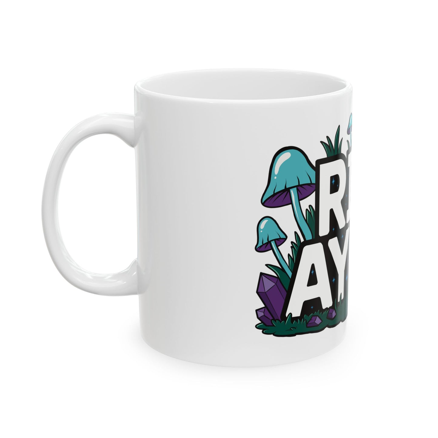 Mug - Mushroom and Crystal Illustrative Design 11oz and 15oz