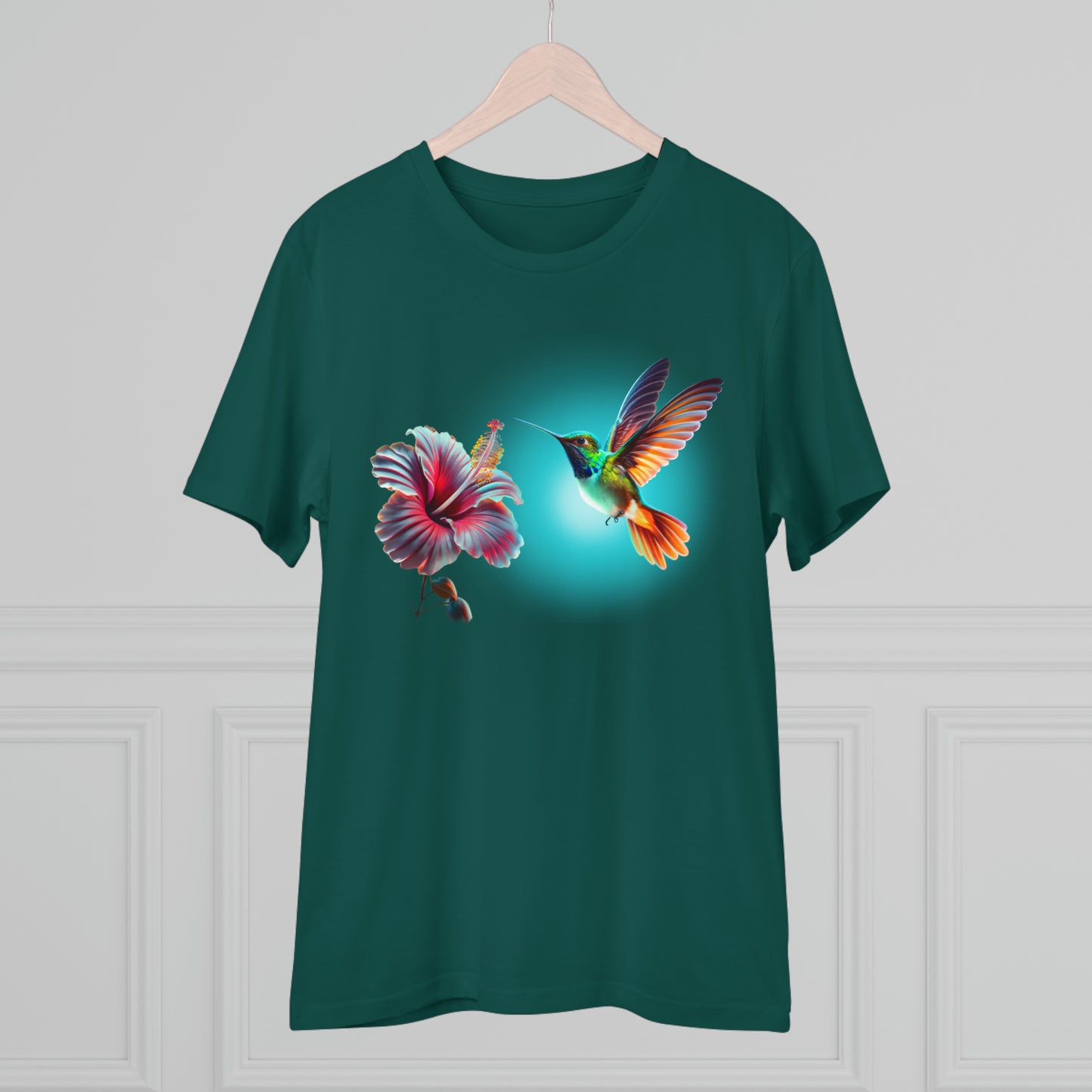 Bioluminescent Hummingbird Organic Cotton T-shirt - Unisex