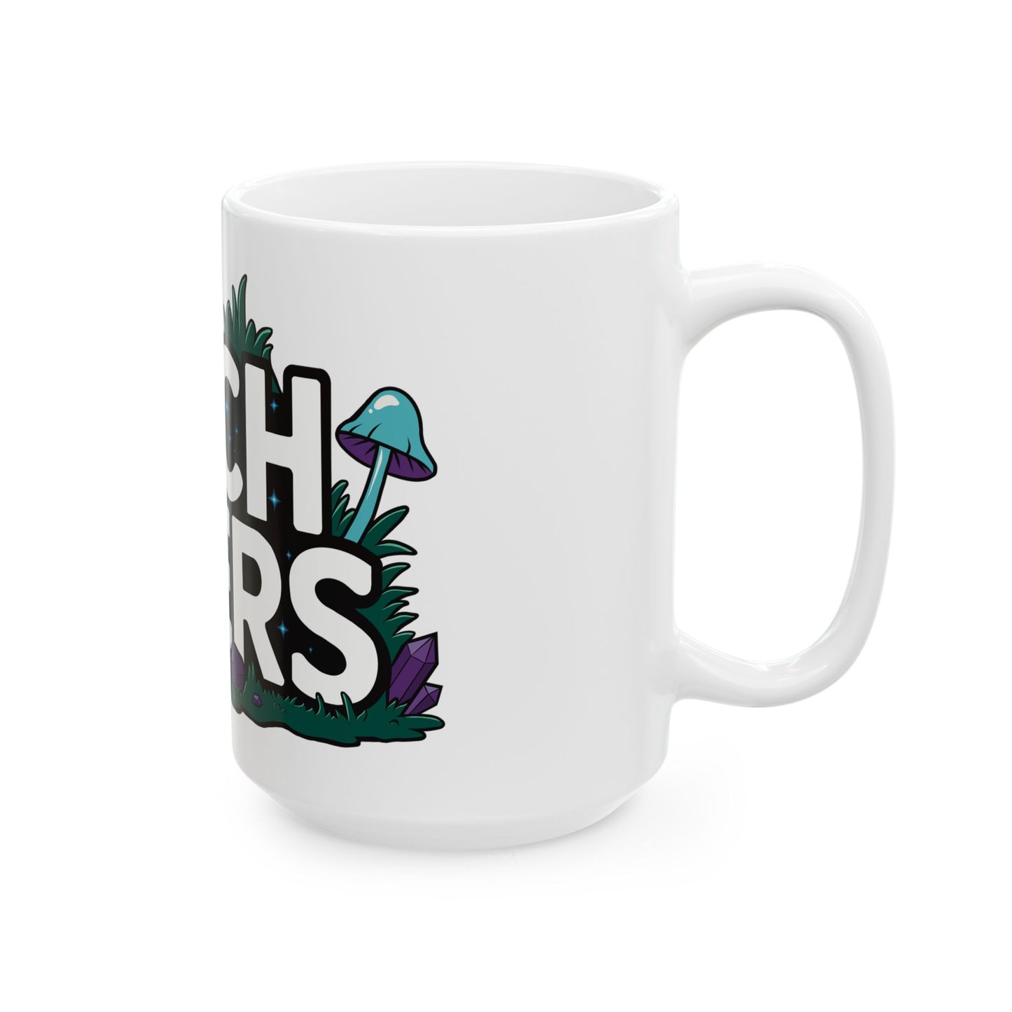 Mug - Mushroom and Crystal Illustrative Design 11oz and 15oz