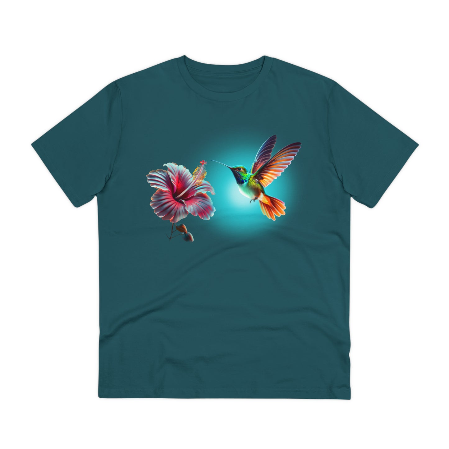 Bioluminescent Hummingbird Organic Cotton T-shirt - Unisex