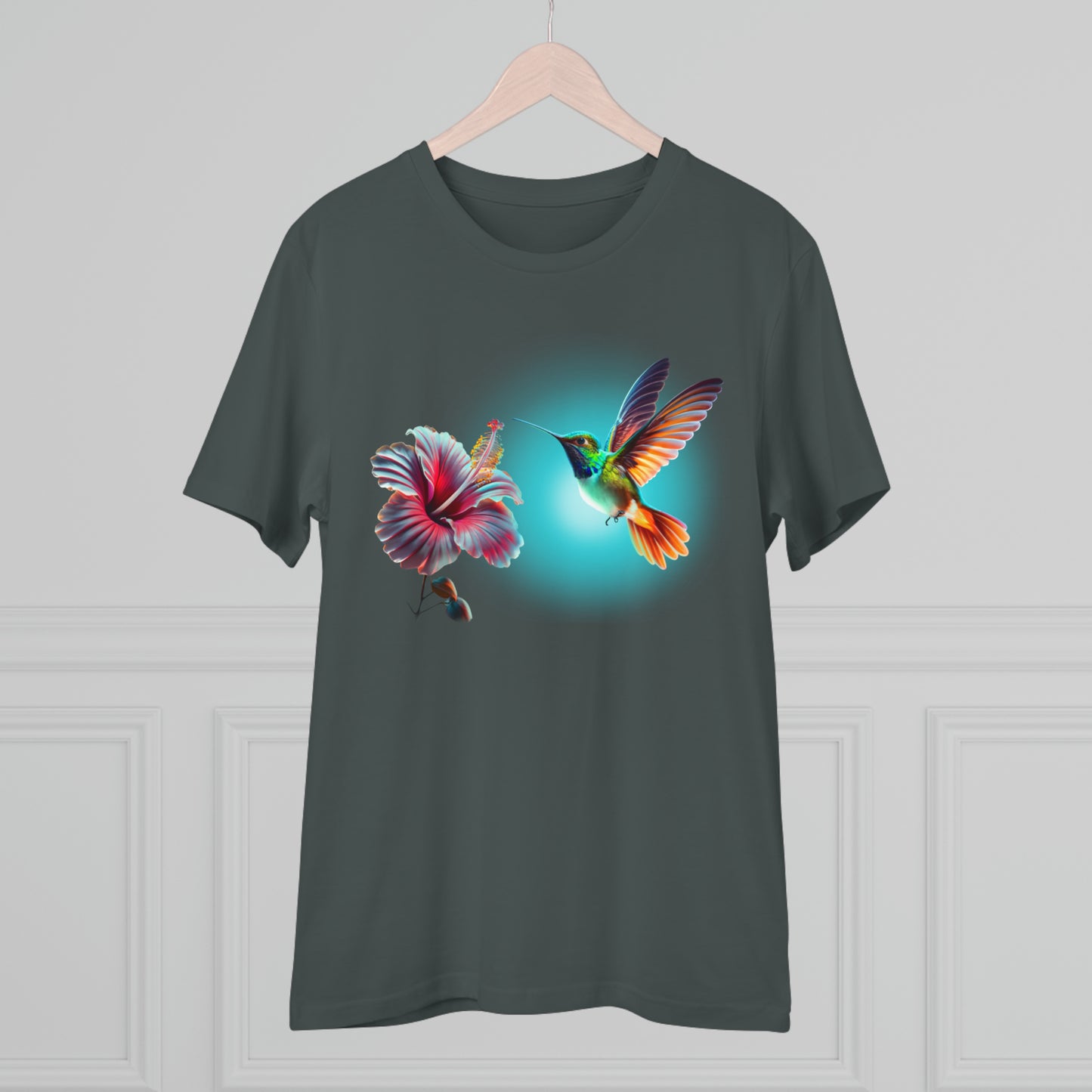 Bioluminescent Hummingbird Organic Cotton T-shirt - Unisex