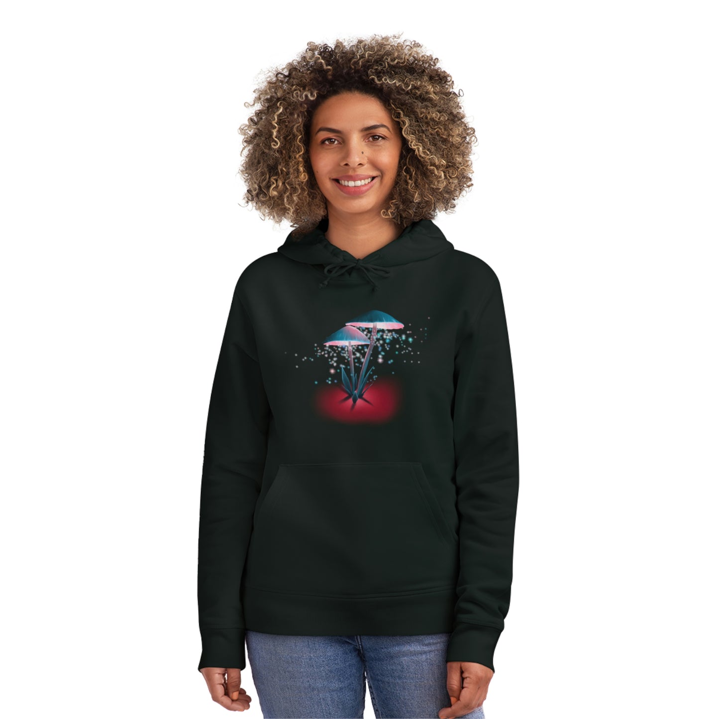 “Sporbs” Unisex Hoodie - Luminous Mushroom Design on Organic Cotton Blend